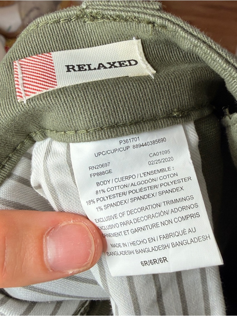 Dickies Women’s Olive Cargo Pants - 6 Regular - Picture 2 of 8